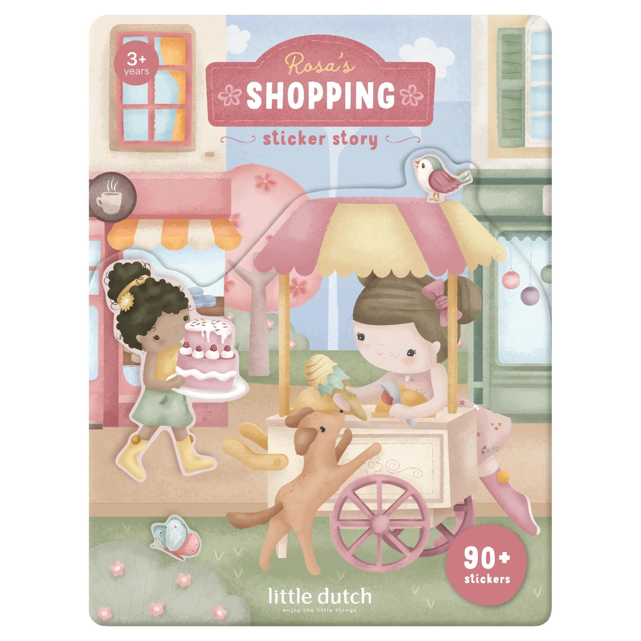 Little Dutch uzlīmju grāmata Sticker Story - Rosa's Shop