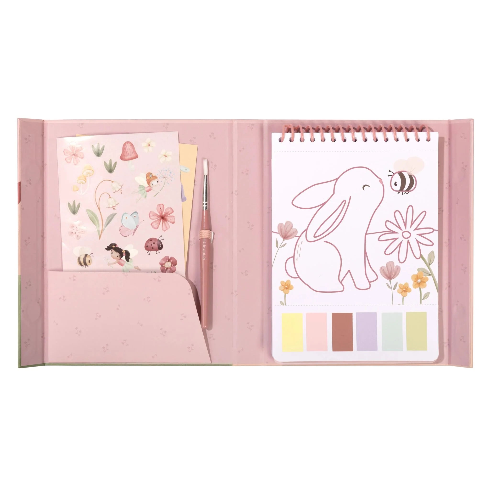 Little Dutch akvareļu krāsu komplekts "Rosa & Fairy Garden"