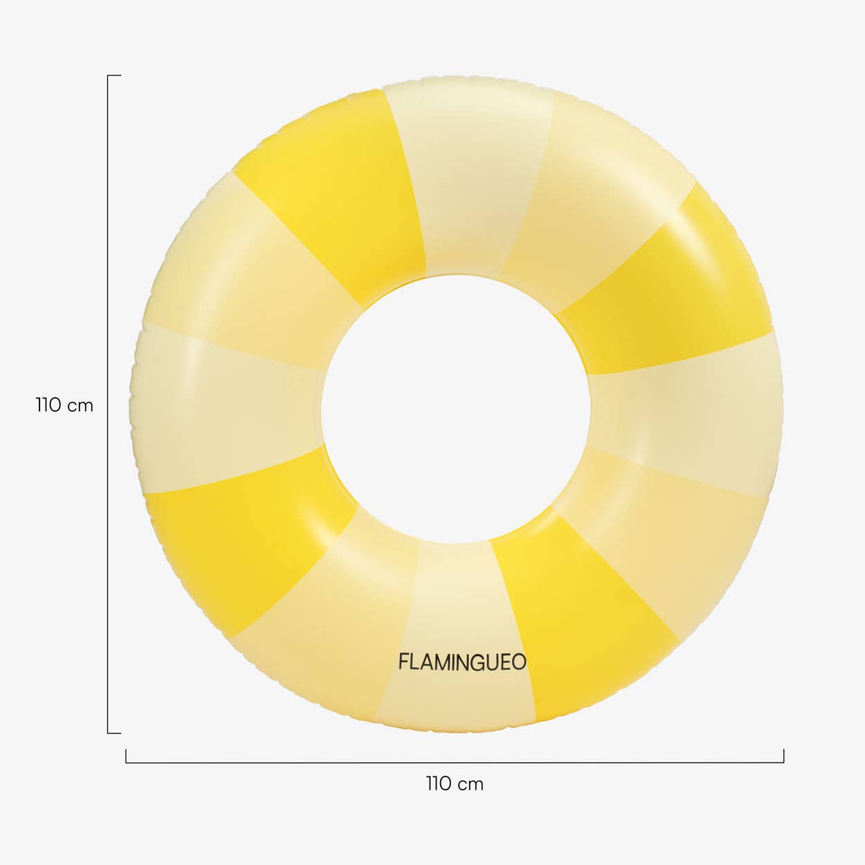 Stilīgs piepūšamais peldriņķis "Virtulis" / Yellow Donut Float (110 cm)