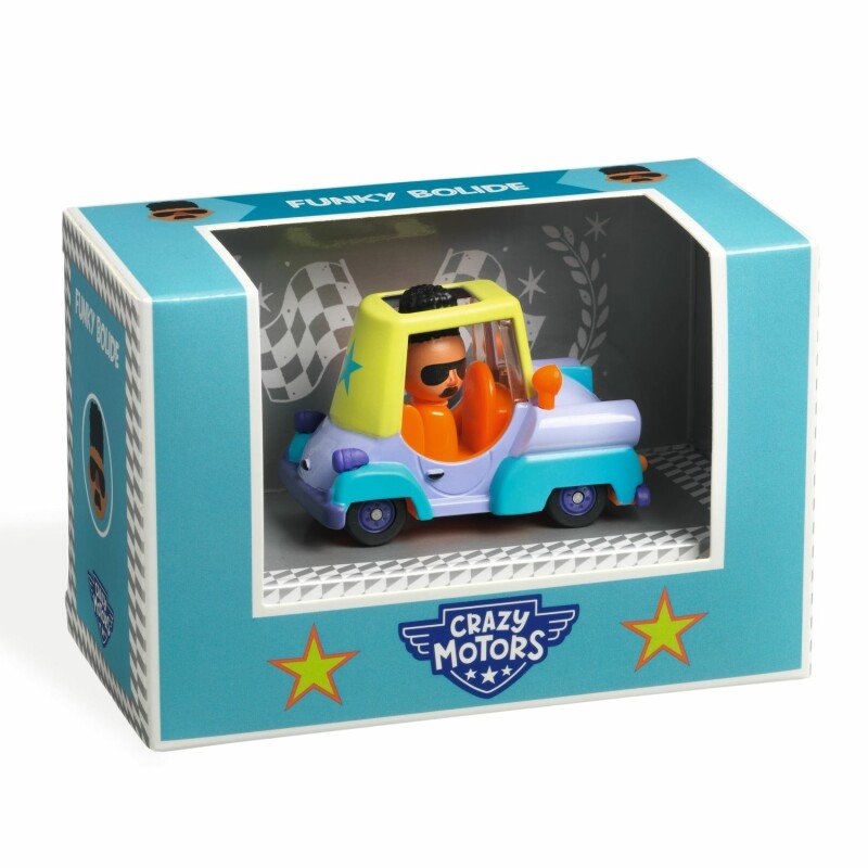 Jautrais Fanks – Djeco Crazy Motors rotaļu automašīna