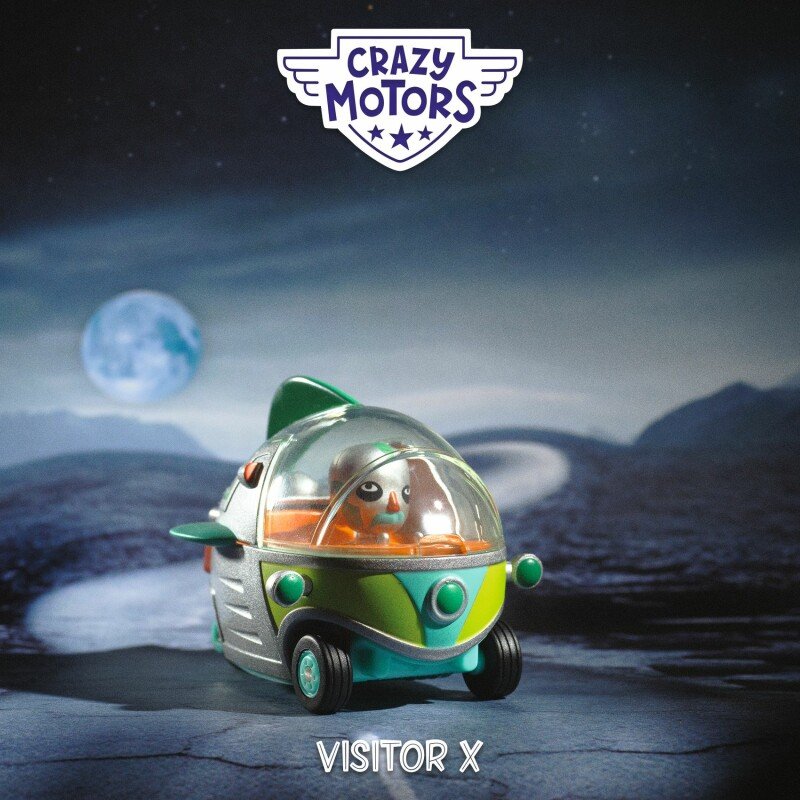 Nezināmais viesis – Djeco Crazy Motors rotaļu automašīna