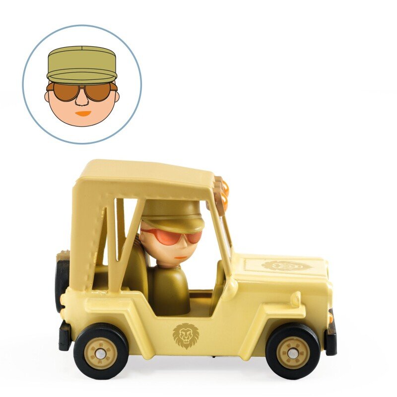 Safari Lauva – Djeco Crazy Motors rotaļu automašīna