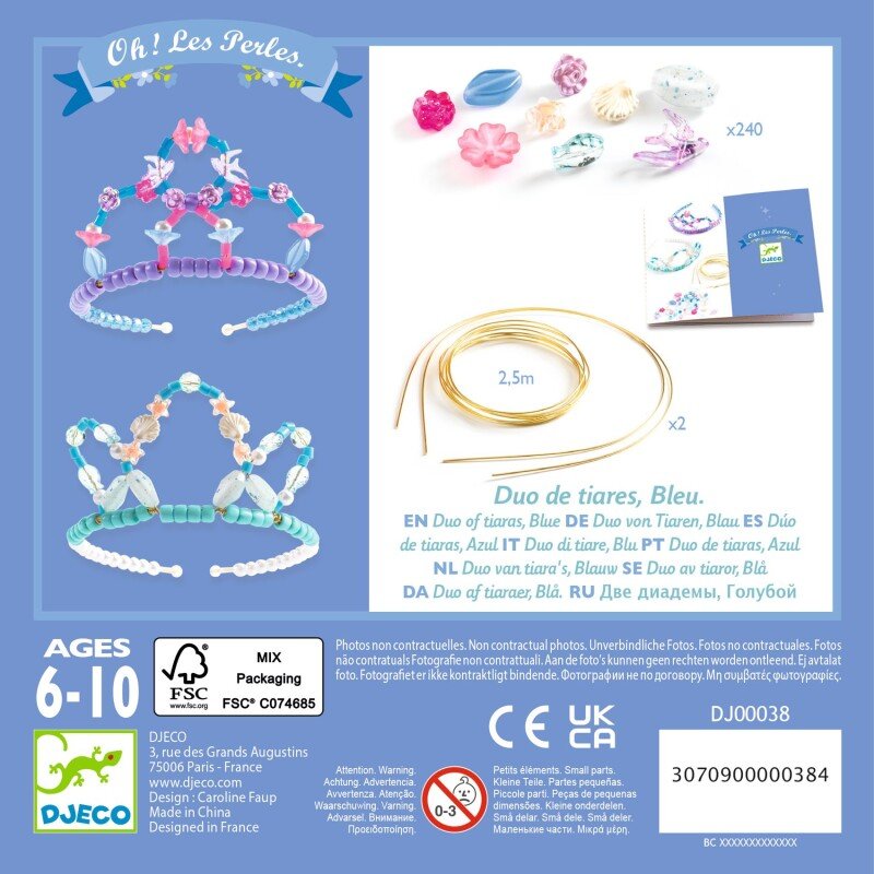 Rotu veidošanas komplekts - Diadēmas - Zils