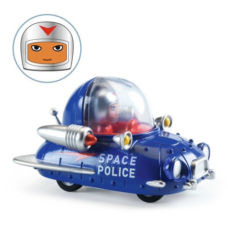 Kosmosa policija – Djeco Crazy Motors rotaļu automašīna