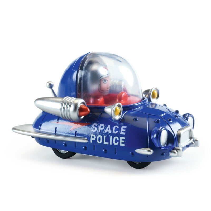Kosmosa policija – Djeco Crazy Motors rotaļu automašīna