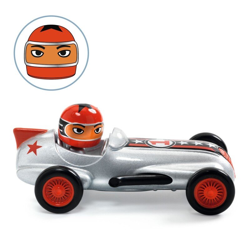 Sudraba Super Ātrums – Djeco Crazy Motors rotaļu automašīna