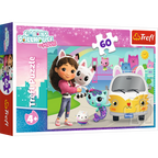 Trefl mirdzošā puzle: Gabby's Dollhouse (60 gab.)