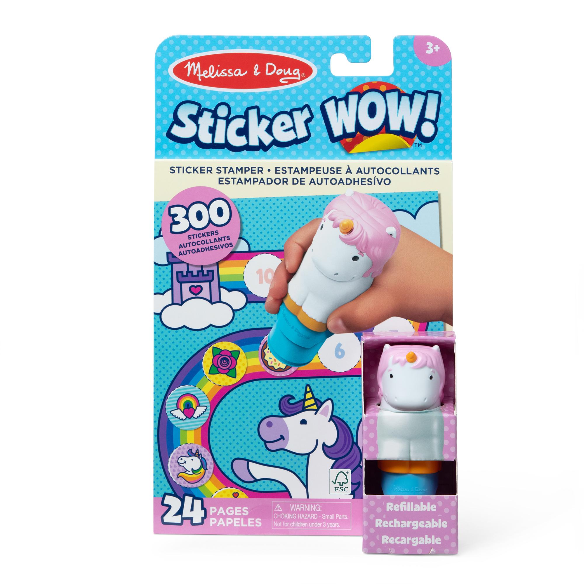 MELISSA & DOUG Sticker Wow! Aktivitāšu komplekts – Vienradzis