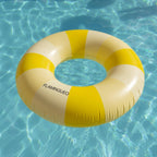 Stilīgs piepūšamais peldriņķis "Virtulis" / Yellow Donut Float (110 cm)