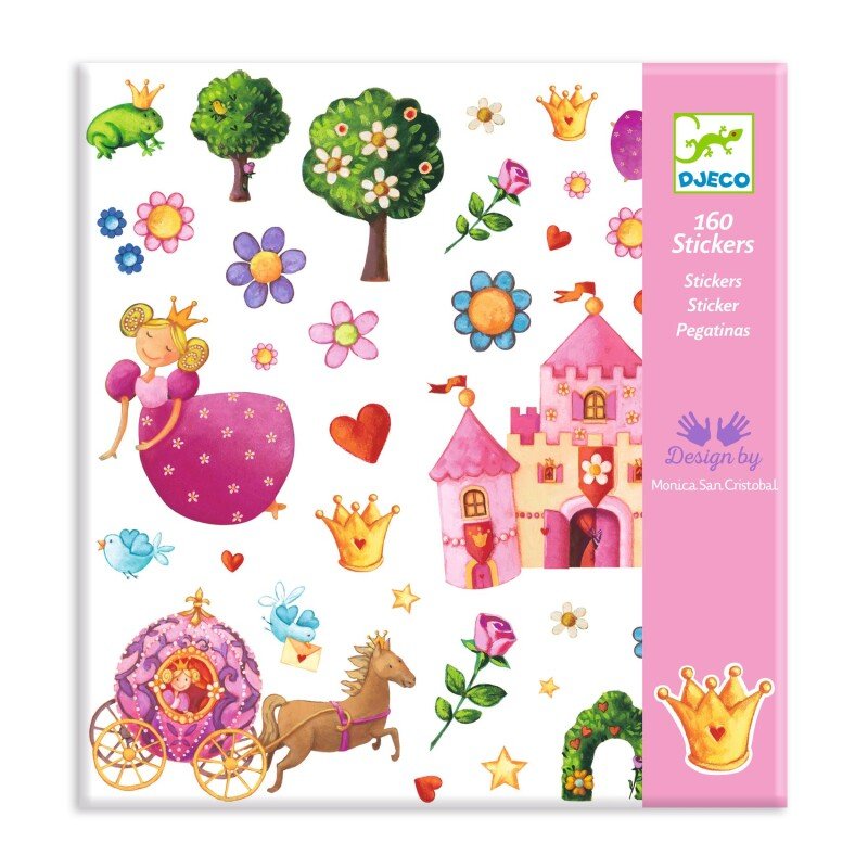 160 uzlīmes – Princeses