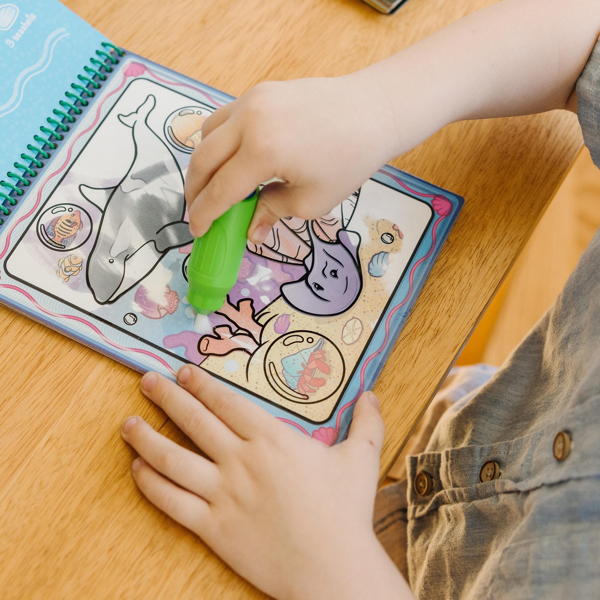 MELISSA & DOUG Water Wow! Ūdens krāsojamā grāmata – Dzīvnieki