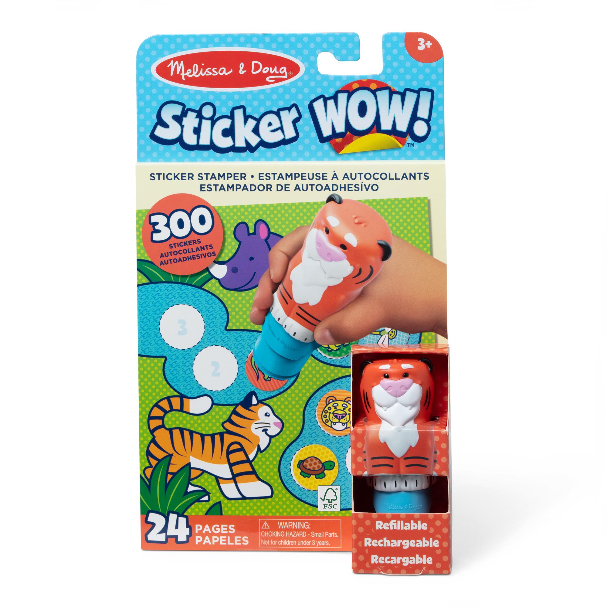 MELISSA & DOUG Uzlīmju grāmata MELISSA Sticker WOW! Aktivitāšu komplekts – Tīģeris