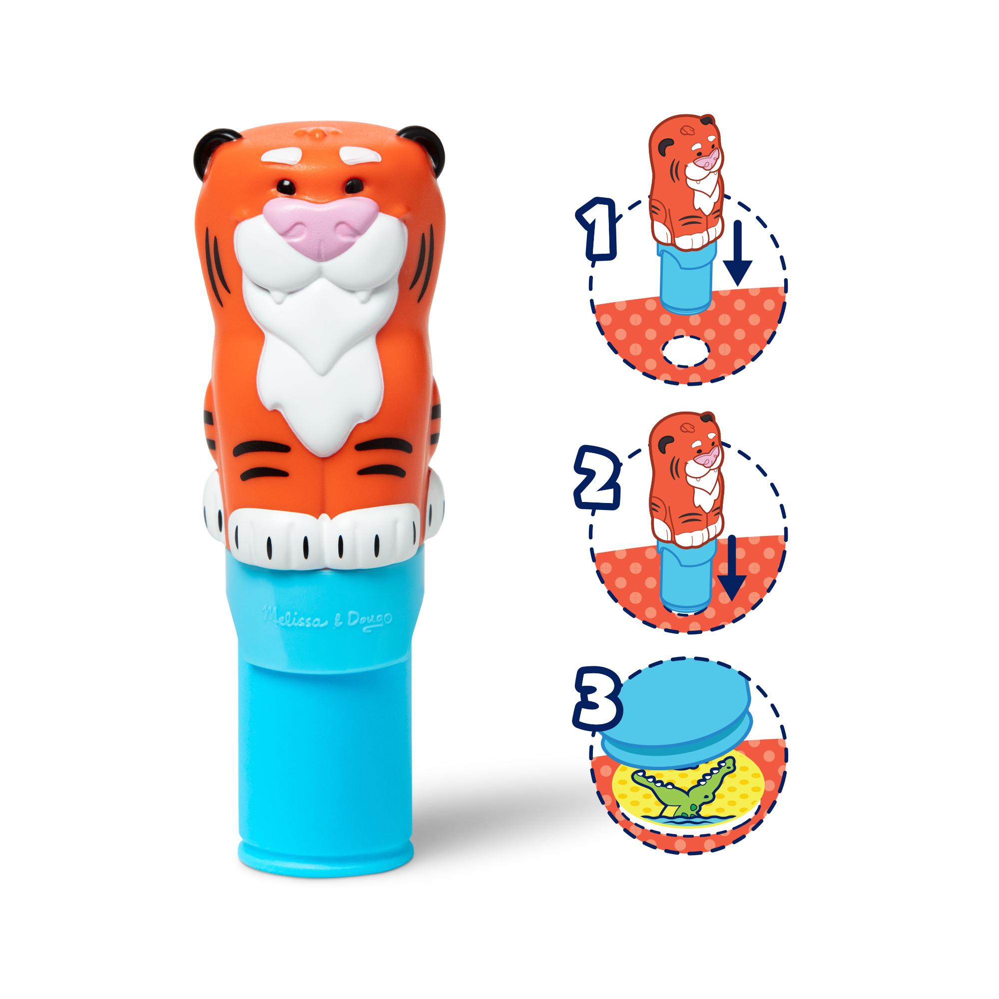 MELISSA & DOUG Uzlīmju grāmata MELISSA Sticker WOW! Aktivitāšu komplekts – Tīģeris