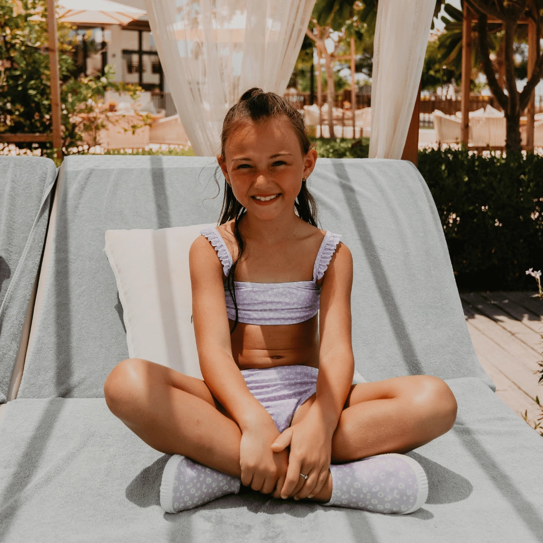 Bērnu divdaļīgais peldkostīms (Bikini) | Lila Leopard