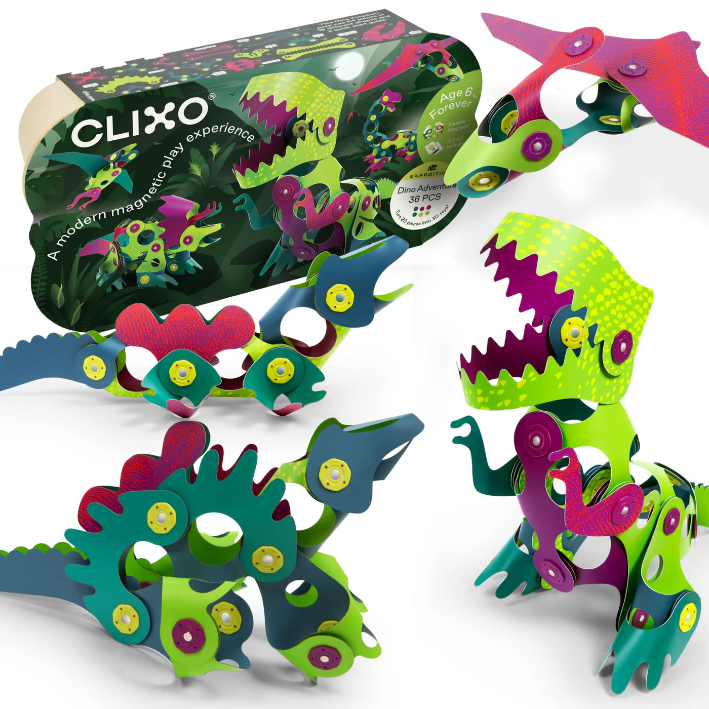 Clixo Dinosaur Adventure Pack