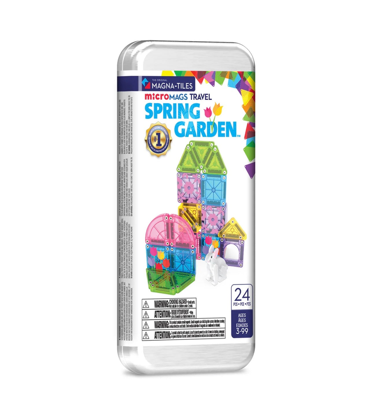 MAGNA-TILES® microMAGS "Spring Garden" (24 detaļas)