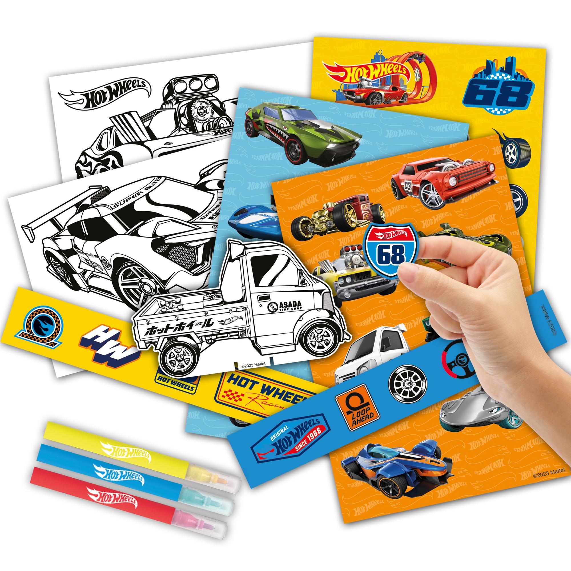 HOT WHEELS Uzlīmju aktivitāšu komplekts