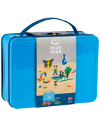 Plus-Plus konstruktoru komplekts zilā koferītī (Metal Suitcase Blue)