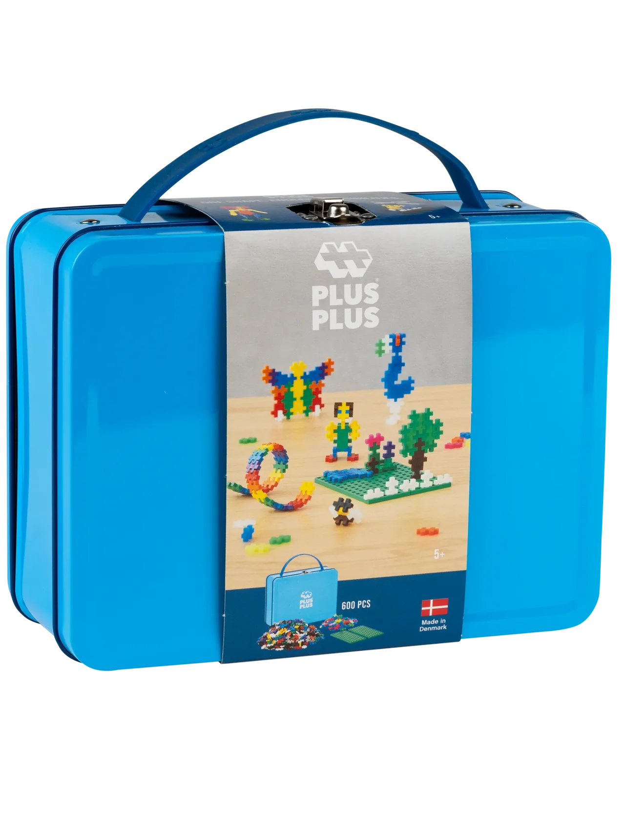 Plus-Plus konstruktoru komplekts zilā koferītī (Metal Suitcase Blue)