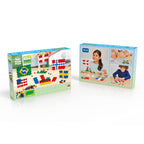 Plus-Plus mācīšanās komplekts „Learn to Build: Flags of the World”