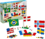 Plus-Plus mācīšanās komplekts „Learn to Build: Flags of the World”