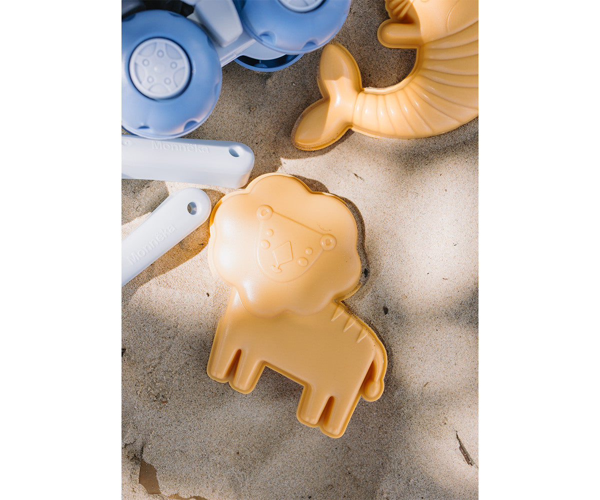 Pludmales rotaļlietu un mašīnītes komplekts | Hippos Beach (9 daļas)
