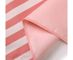 Kompaktais mikrošķiedras pludmales dvielis "Stripes Bloom & Blush"